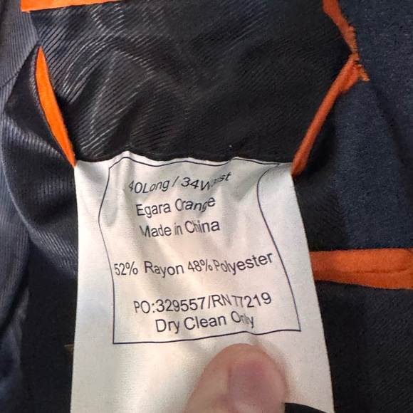 Egara Charcoal Gray Suit 40L Jacket 34x34 Pants Extreme Slim Fit Mens 2 Piece - Picture 3 of 7